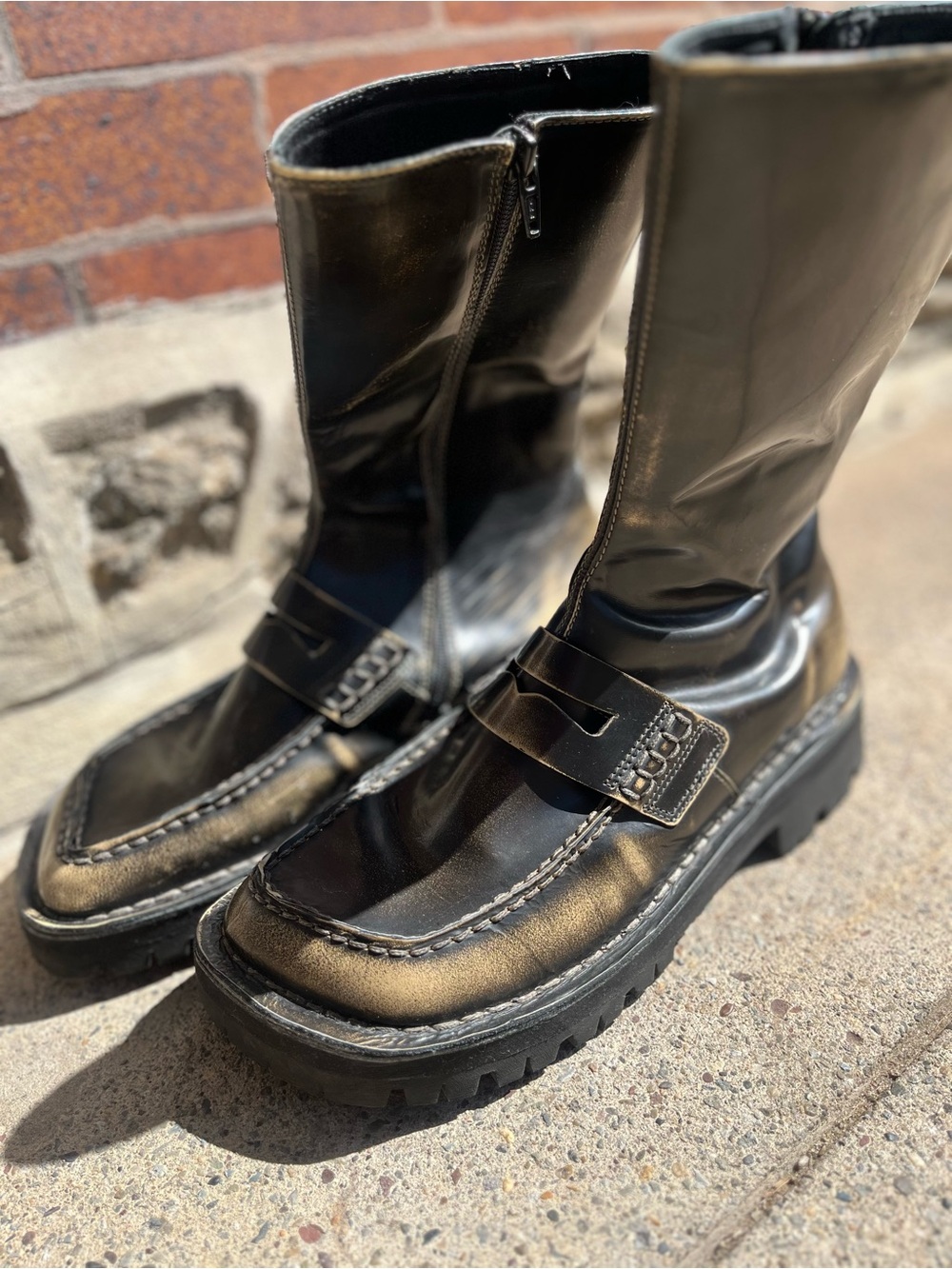 CamperLab Eki burnished leather boots